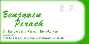 benjamin piroch business card